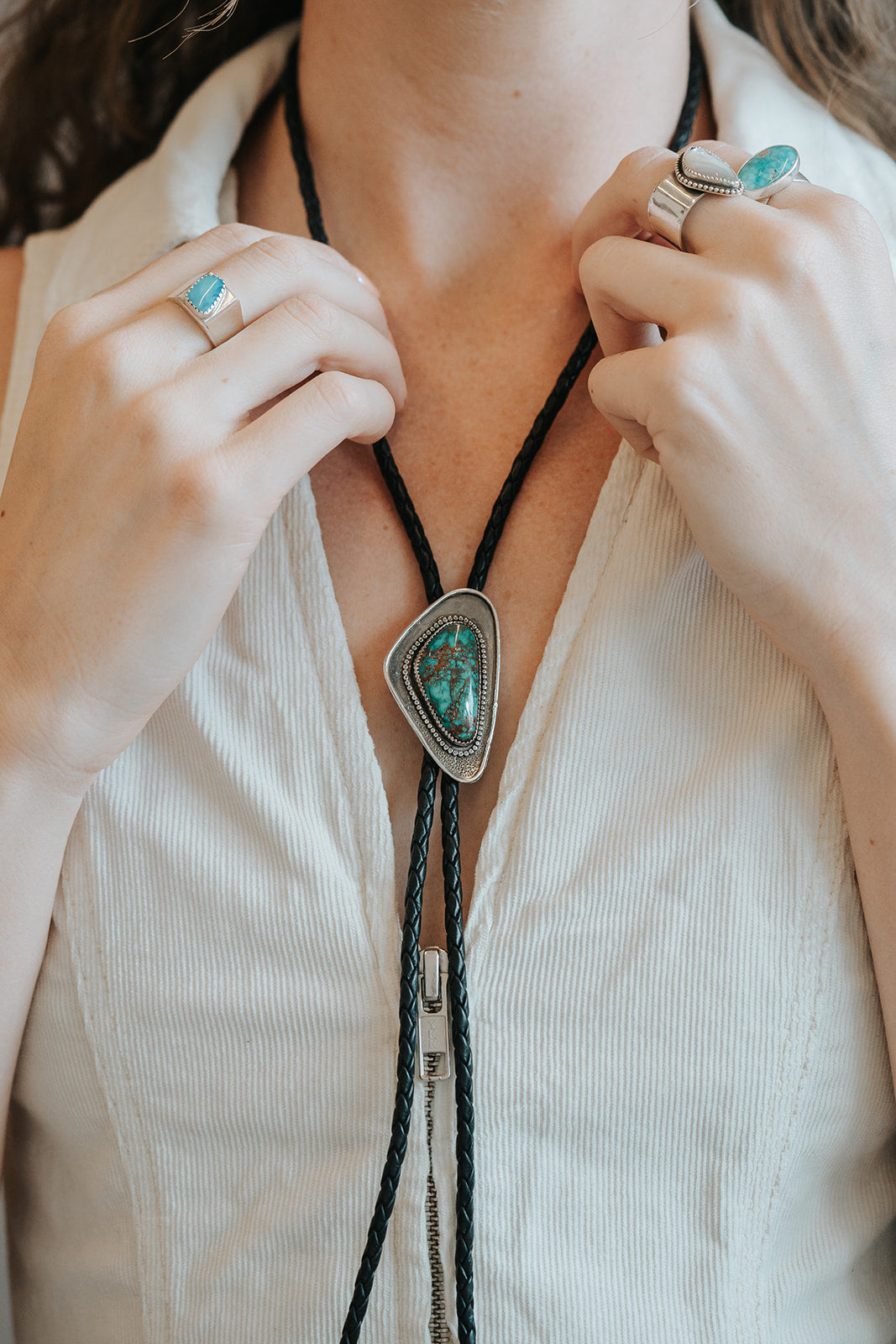 Turquoise bolo hotsell tie