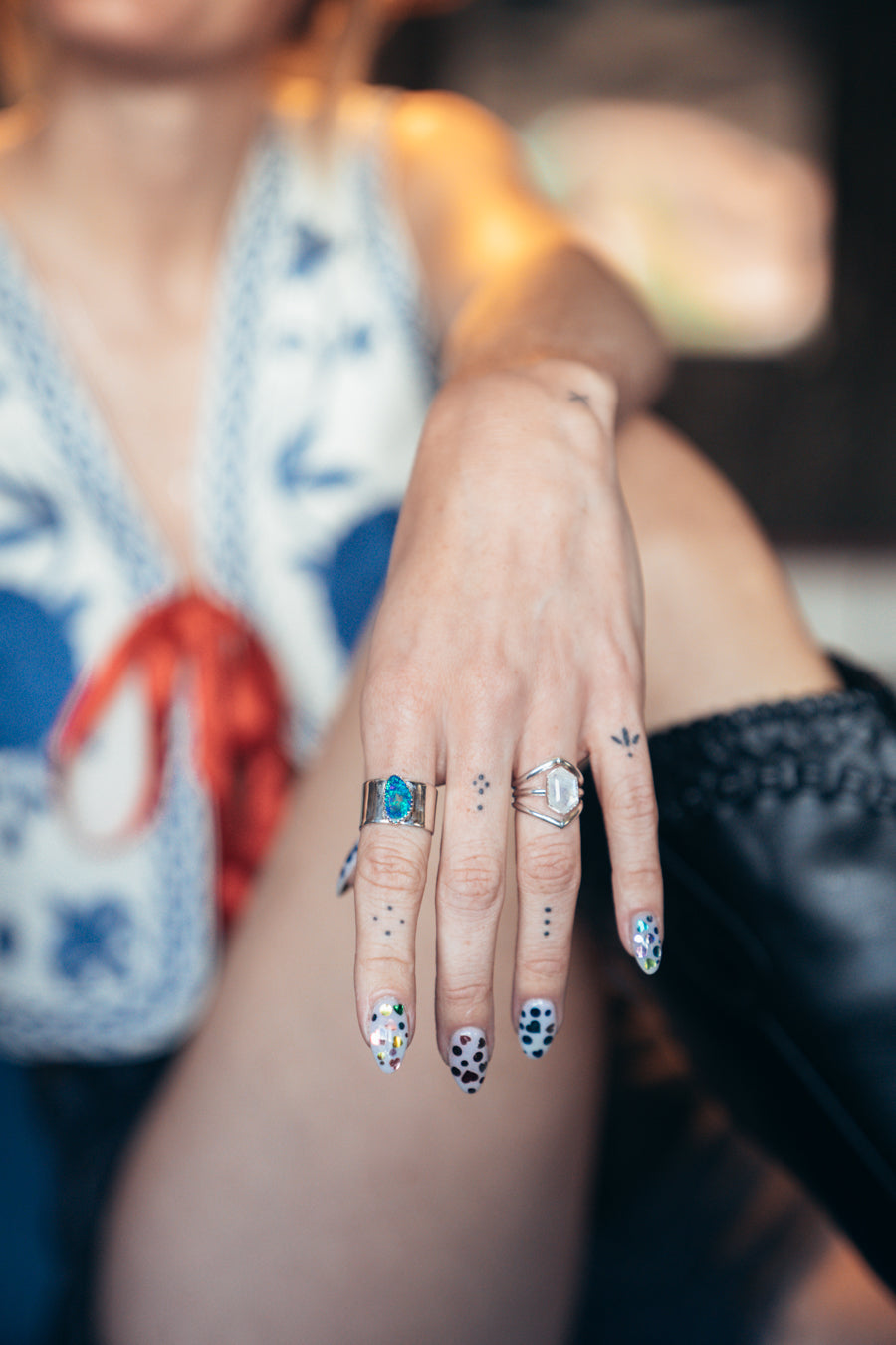 Moonlit Waters Moonstone Ring