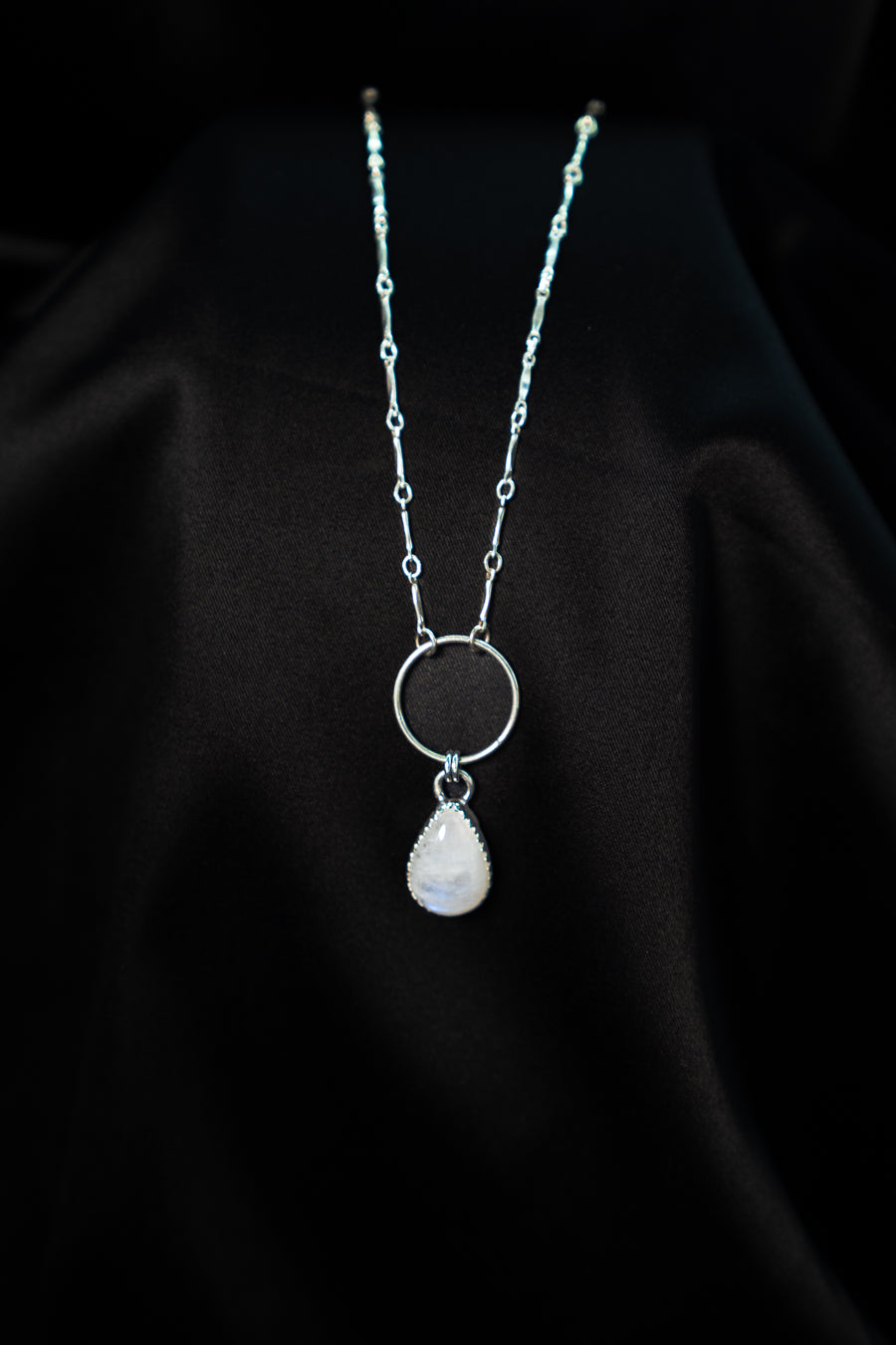 Moonlit Aura Moonstone Necklace